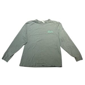 Hooke Chasse et Peche Long Sleeve Shirt Green Women’s Size Large